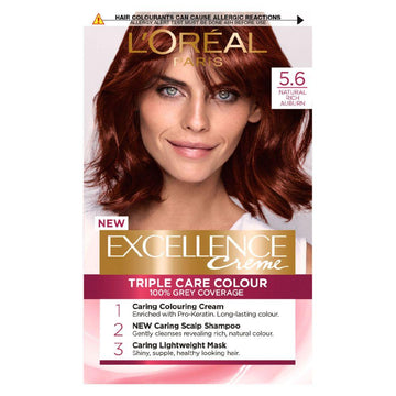 Paris Excellence Crème Permanent Hair Dye 5.6 Natural Rich Auburn